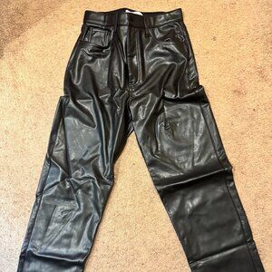 Abercrombie and Fitch Black Leather Pants